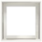 vidaXL Ζαρντινιέρα Λευκή 40x40x40 εκ. από Χάλυβα Ψυχρής Έλασης