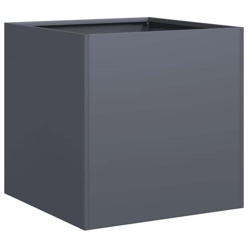 vidaXL Ζαρντινιέρα Ανθρακί 40x40x40 εκ. από Χάλυβα Ψυχρής Έλασης