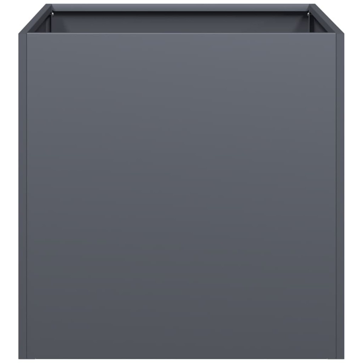 vidaXL Ζαρντινιέρα Ανθρακί 40x40x40 εκ. από Χάλυβα Ψυχρής Έλασης