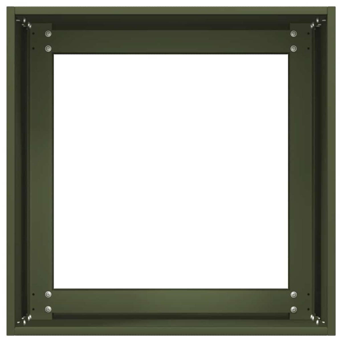 vidaXL Ζαρντινιέρα Λαδί 40x40x40 εκ. από Χάλυβα Ψυχρής Έλασης