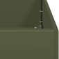 vidaXL Ζαρντινιέρα Λαδί 40x40x40 εκ. από Χάλυβα Ψυχρής Έλασης