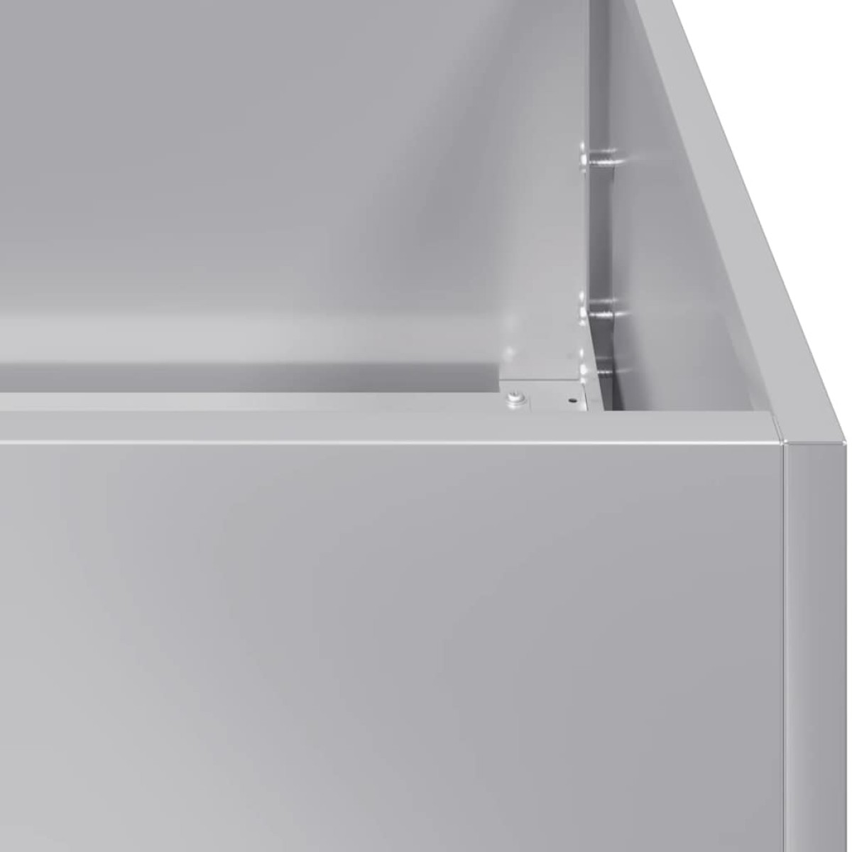 vidaXL Ζαρντινιέρα 40x40x40 εκ. από Γαλβανισμένο Ατσάλι