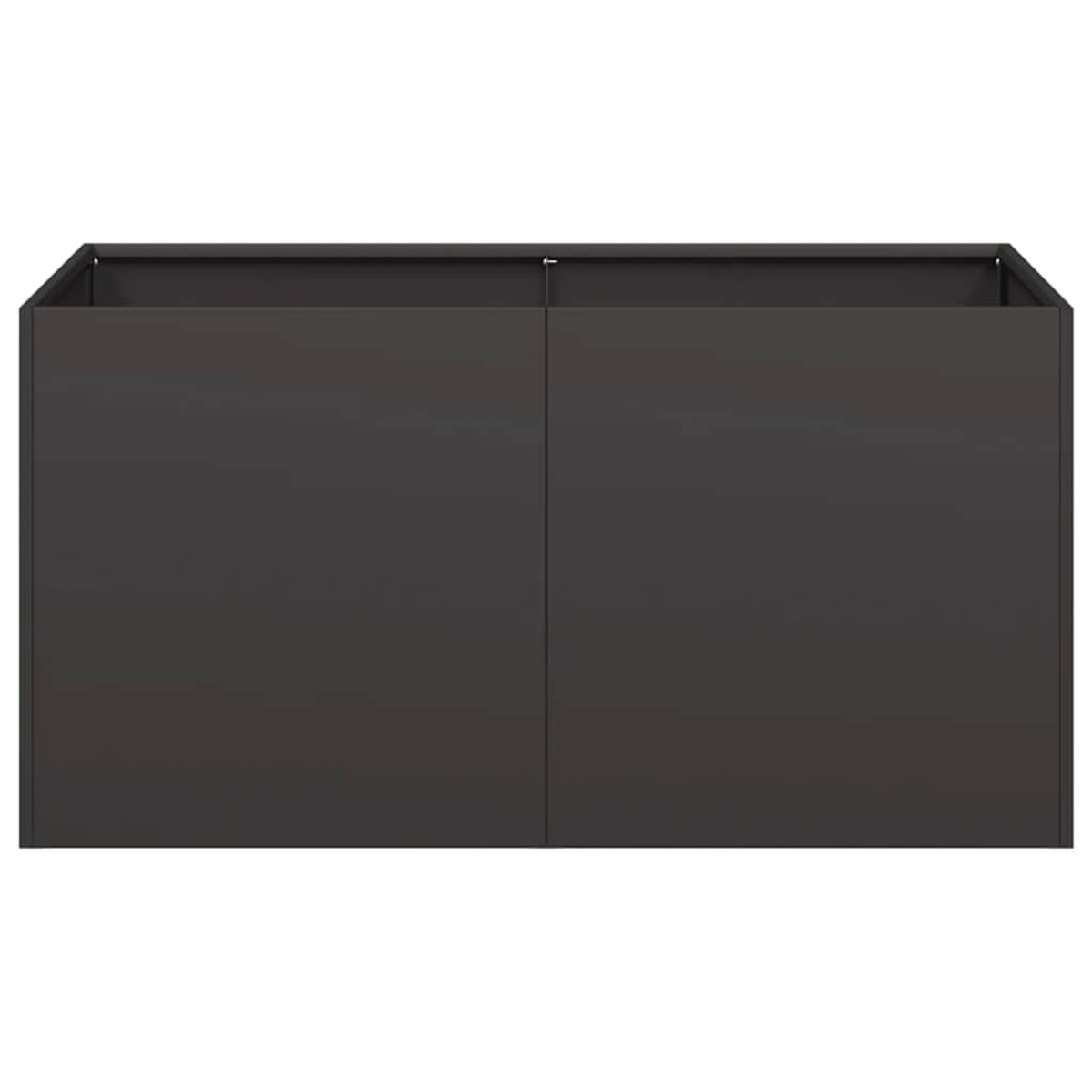 vidaXL Ζαρντινιέρα Μαύρη 80x40x40 εκ. από Χάλυβα Ψυχρής Έλασης