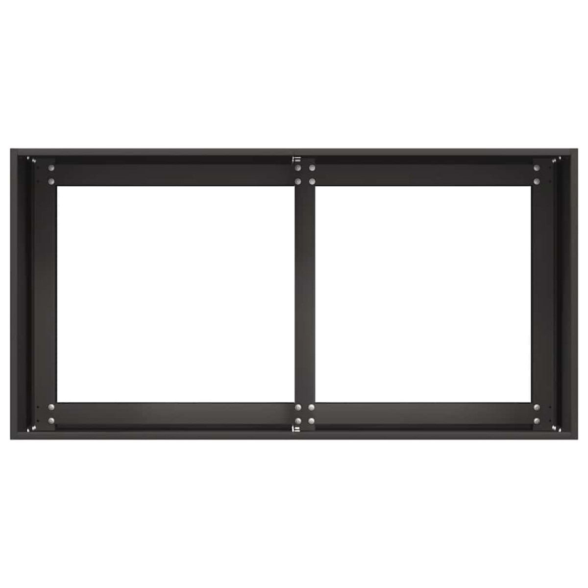 vidaXL Ζαρντινιέρα Μαύρη 80x40x40 εκ. από Χάλυβα Ψυχρής Έλασης