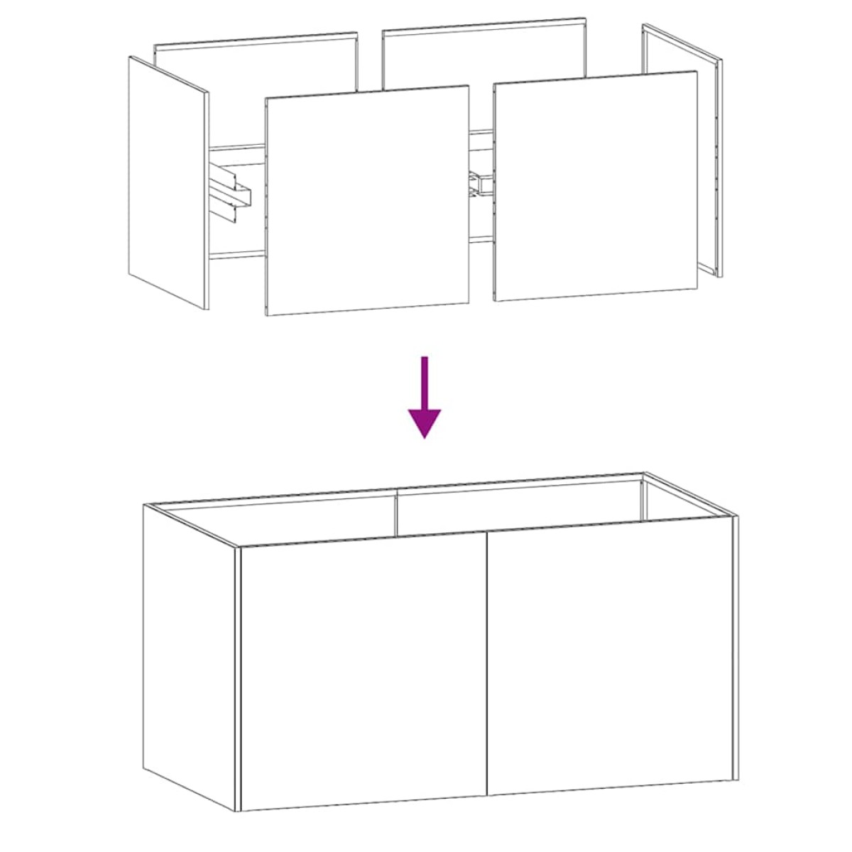 vidaXL Ζαρντινιέρα Λευκή 80x40x40 εκ. από Χάλυβα Ψυχρής Έλασης