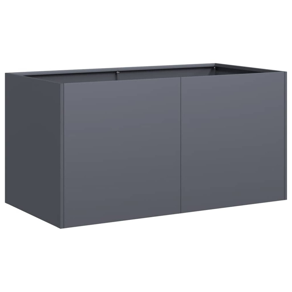 vidaXL Ζαρντινιέρα Ανθρακί 80x40x40 εκ. από Χάλυβα Ψυχρής Έλασης