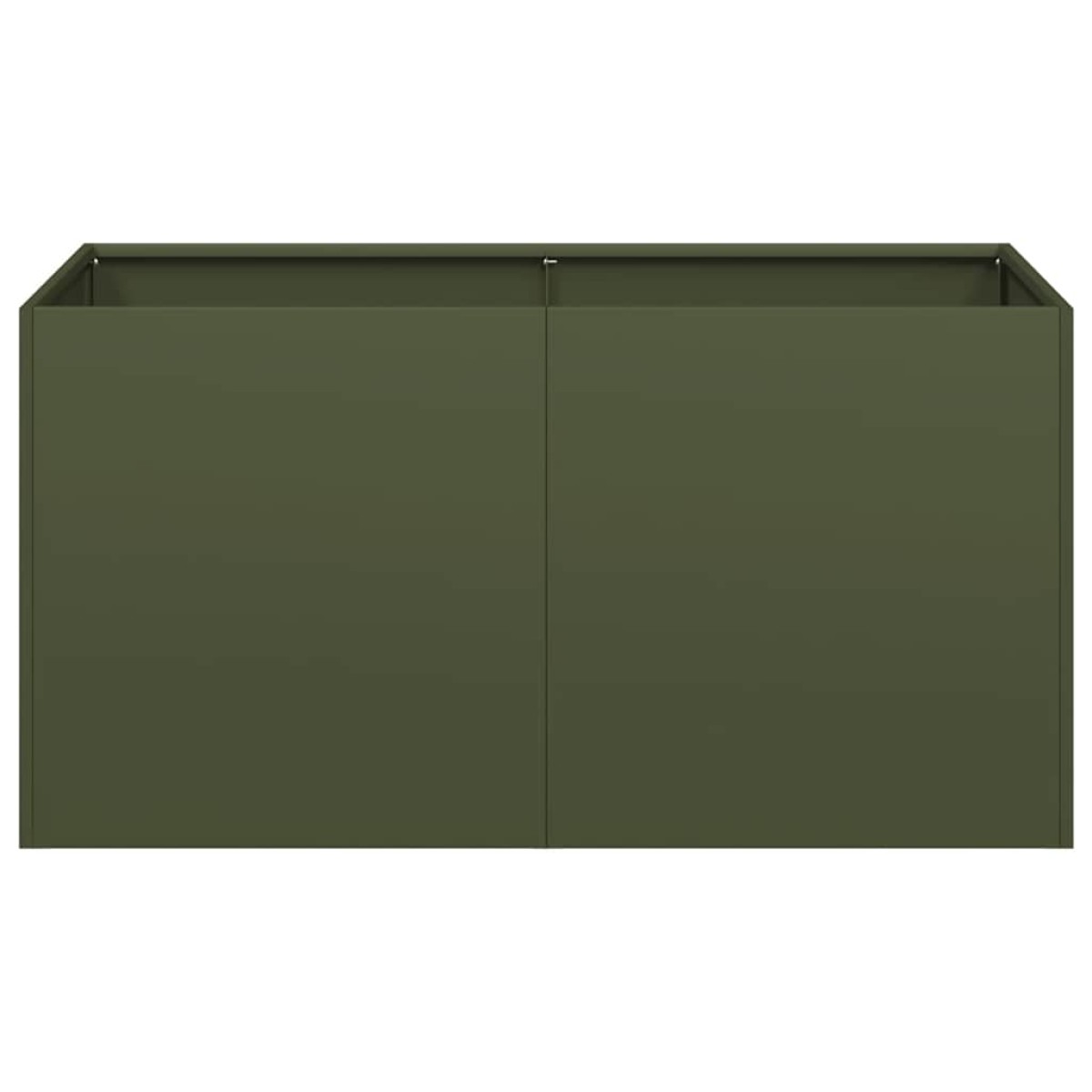 vidaXL Ζαρντινιέρα Λαδί 80x40x40 εκ. από Χάλυβα Ψυχρής Έλασης