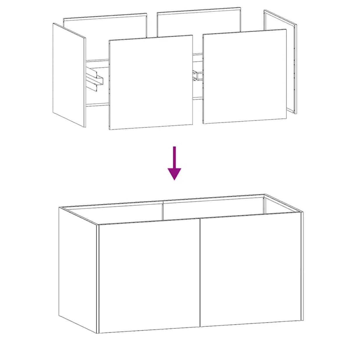 vidaXL Ζαρντινιέρα 80x40x40 εκ. από Γαλβανισμένο Ατσάλι