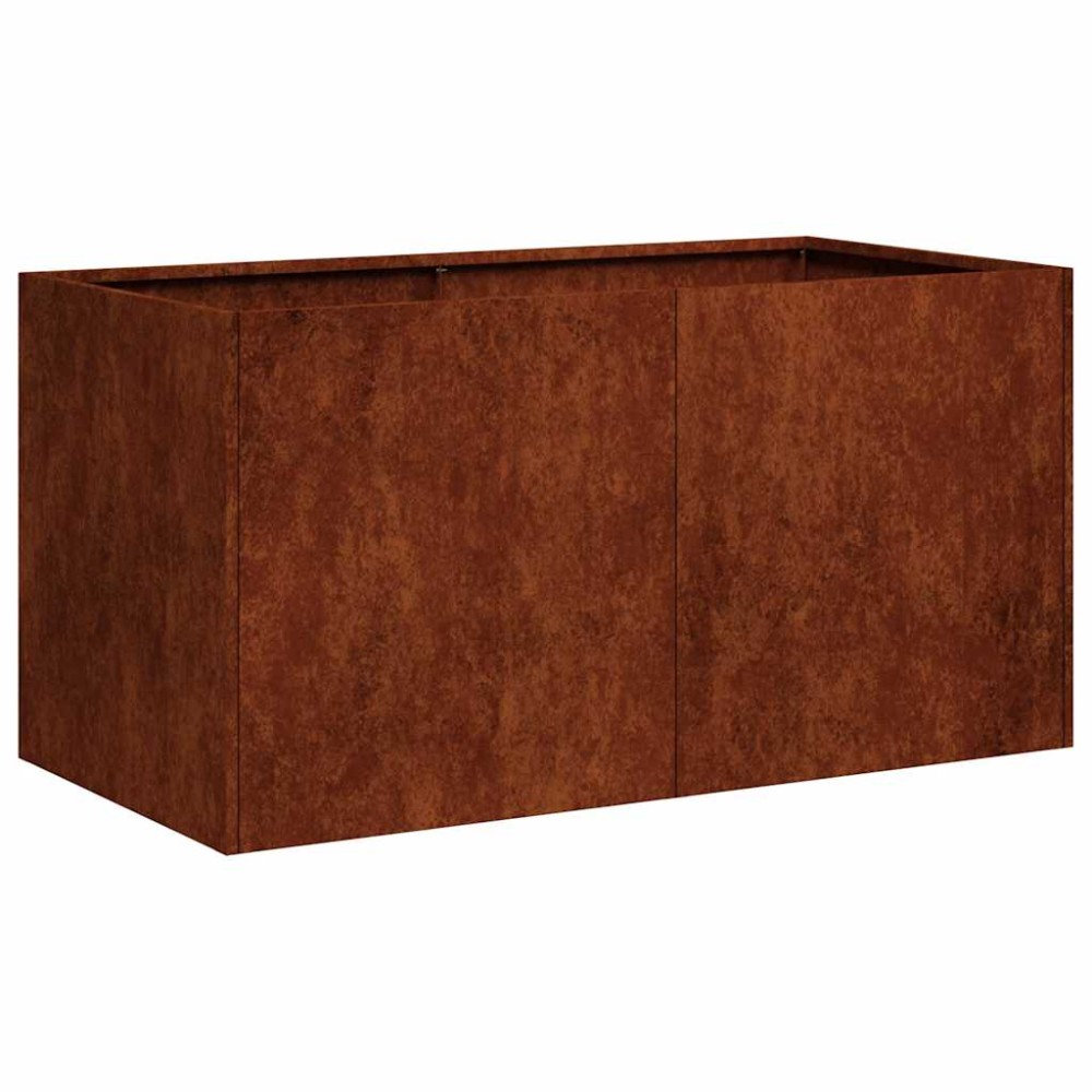 vidaXL Ζαρντινιέρα Σκουριασμένο 80x40x40εκ. Ατσάλι Σκληρυθέν στον Αέρα