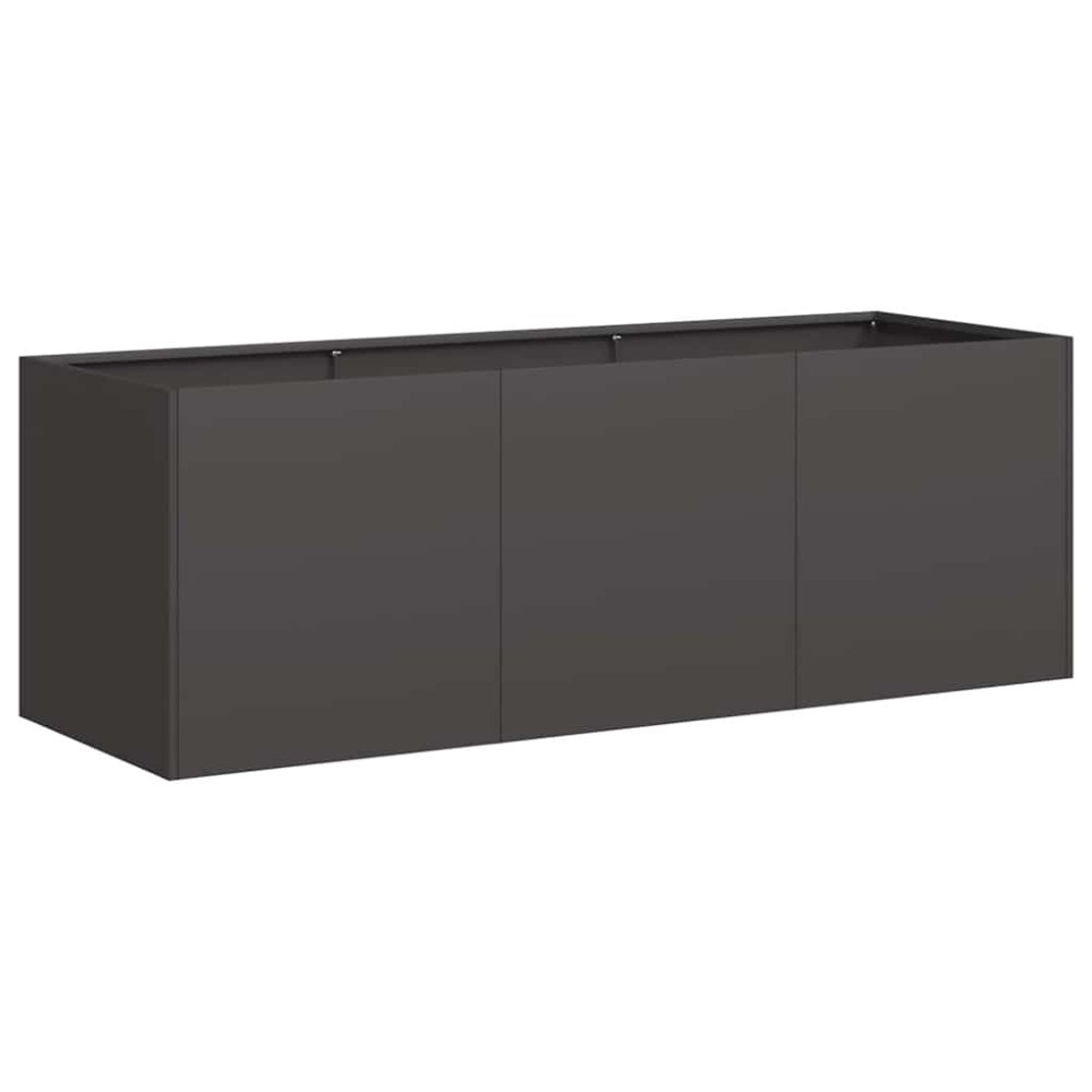 vidaXL Γλάστρα Μαύρη 120x40x40 εκ. από Ατσάλι Ψυχρής Έλασης