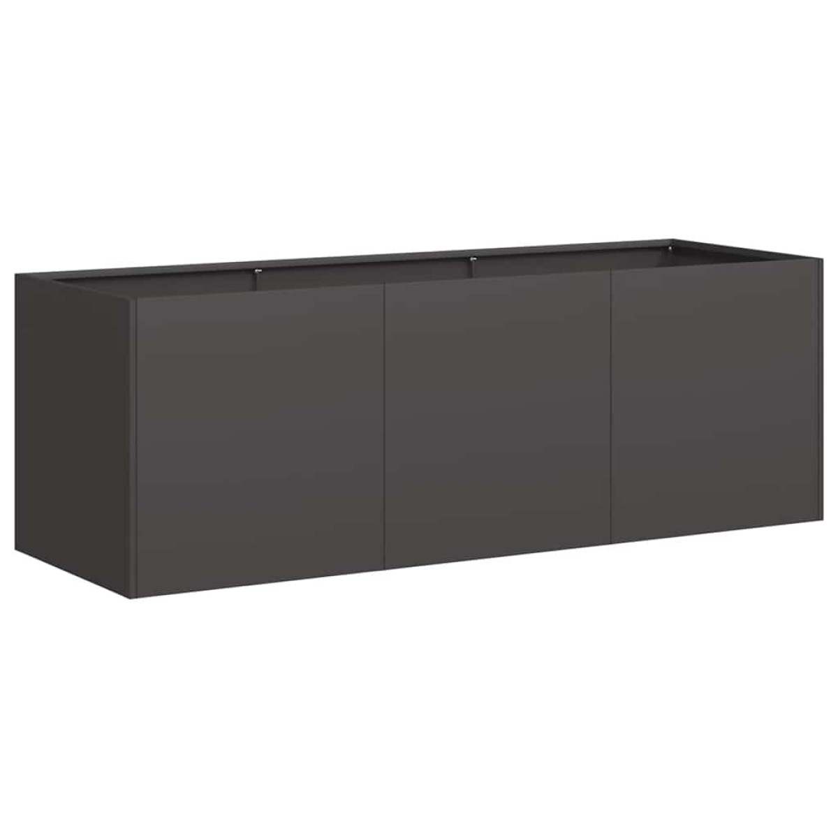 vidaXL Γλάστρα Μαύρη 120x40x40 εκ. από Ατσάλι Ψυχρής Έλασης