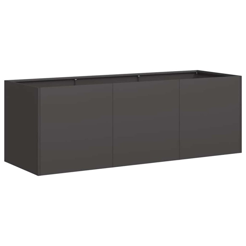 vidaXL Γλάστρα Μαύρη 120x40x40 εκ. από Ατσάλι Ψυχρής Έλασης