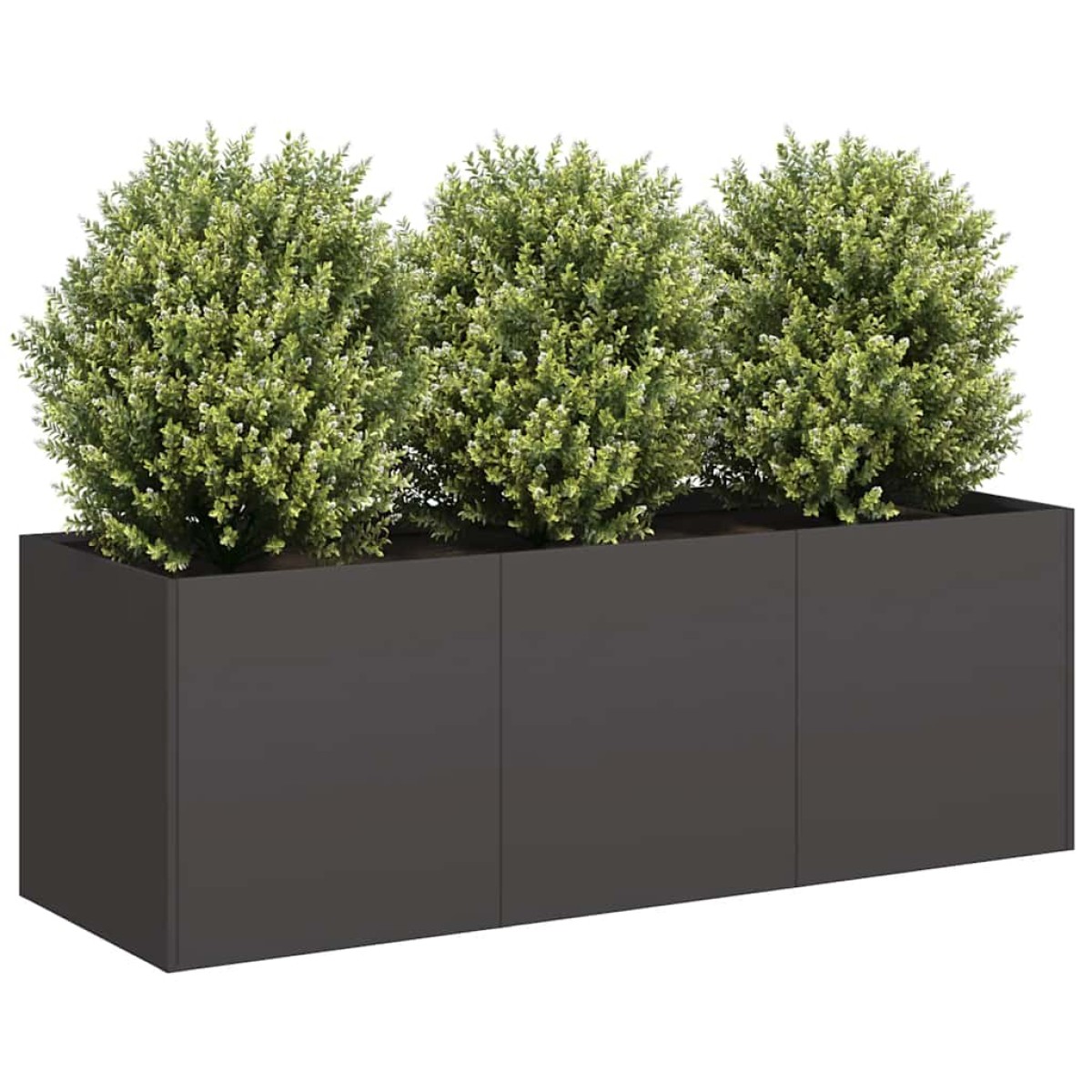 vidaXL Γλάστρα Μαύρη 120x40x40 εκ. από Ατσάλι Ψυχρής Έλασης