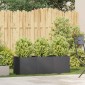 vidaXL Γλάστρα Μαύρη 120x40x40 εκ. από Ατσάλι Ψυχρής Έλασης