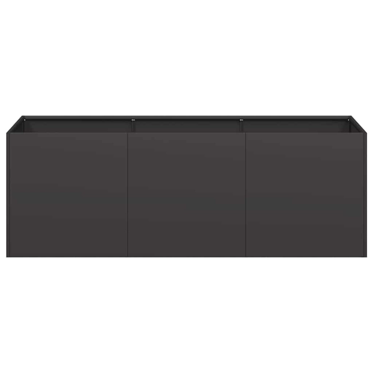 vidaXL Γλάστρα Μαύρη 120x40x40 εκ. από Ατσάλι Ψυχρής Έλασης