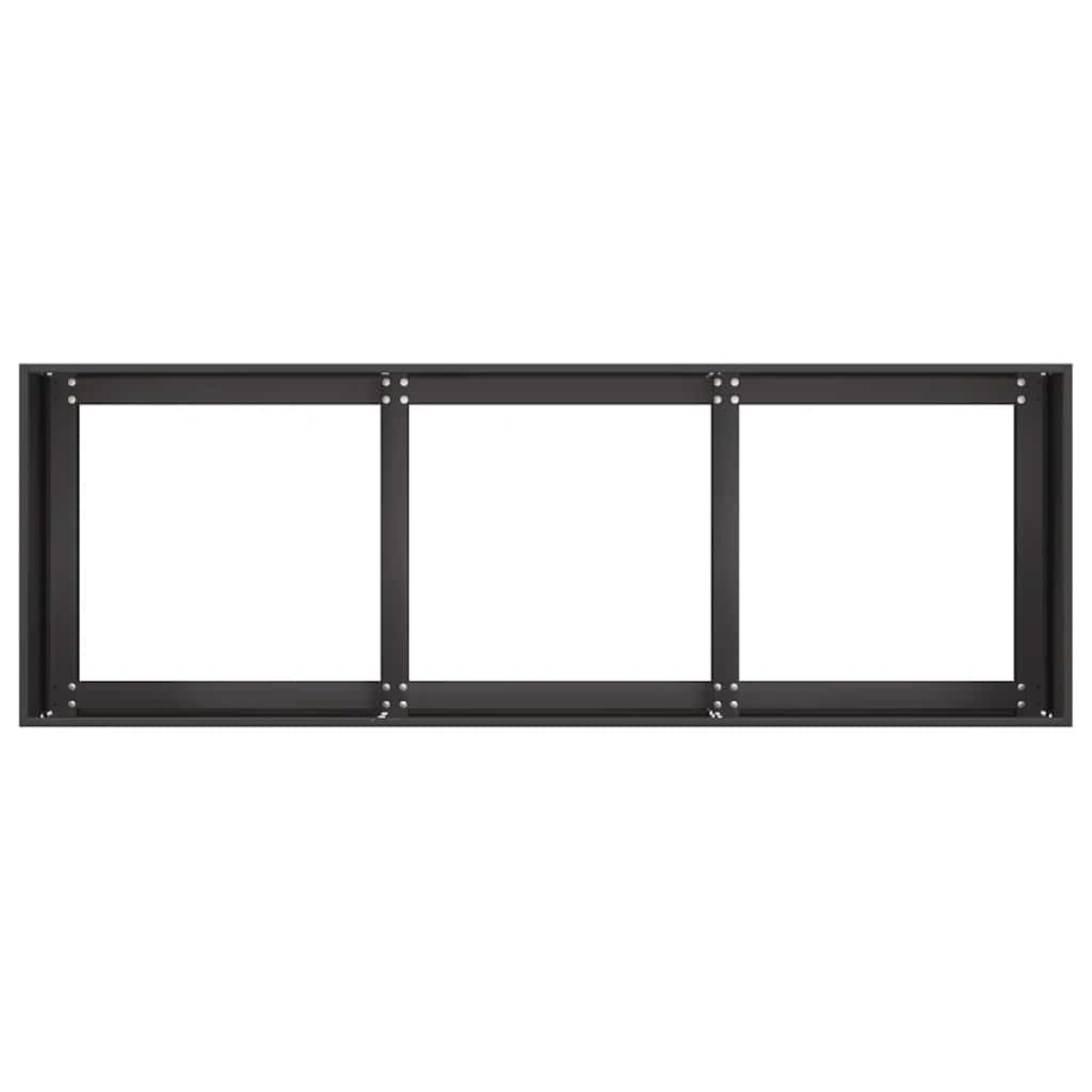 vidaXL Γλάστρα Μαύρη 120x40x40 εκ. από Ατσάλι Ψυχρής Έλασης
