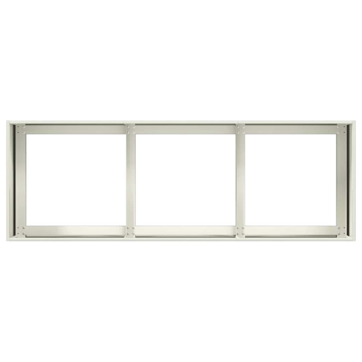 vidaXL Ζαρντινιέρα Λευκή 120x40x40 εκ. από Χάλυβα Ψυχρής Έλασης