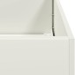 vidaXL Ζαρντινιέρα Λευκή 120x40x40 εκ. από Χάλυβα Ψυχρής Έλασης