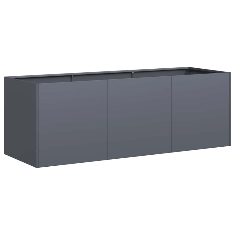 vidaXL Γλάστρα Ανθρακί 120x40x40 εκ. από Ατσάλι Ψυχρής Έλασης
