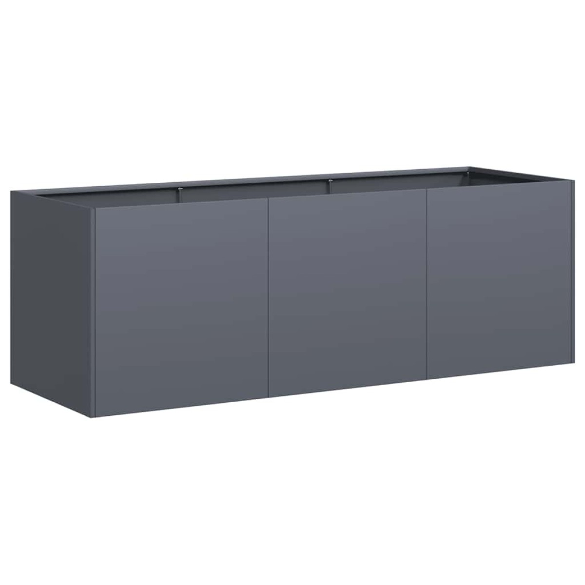 vidaXL Γλάστρα Ανθρακί 120x40x40 εκ. από Ατσάλι Ψυχρής Έλασης