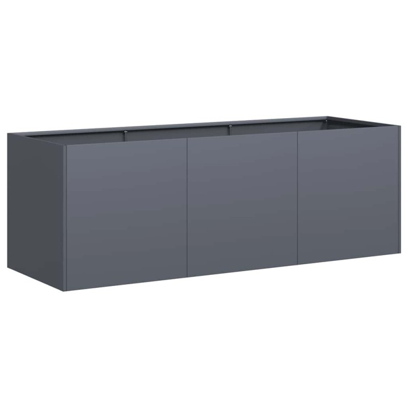 vidaXL Γλάστρα Ανθρακί 120x40x40 εκ. από Ατσάλι Ψυχρής Έλασης