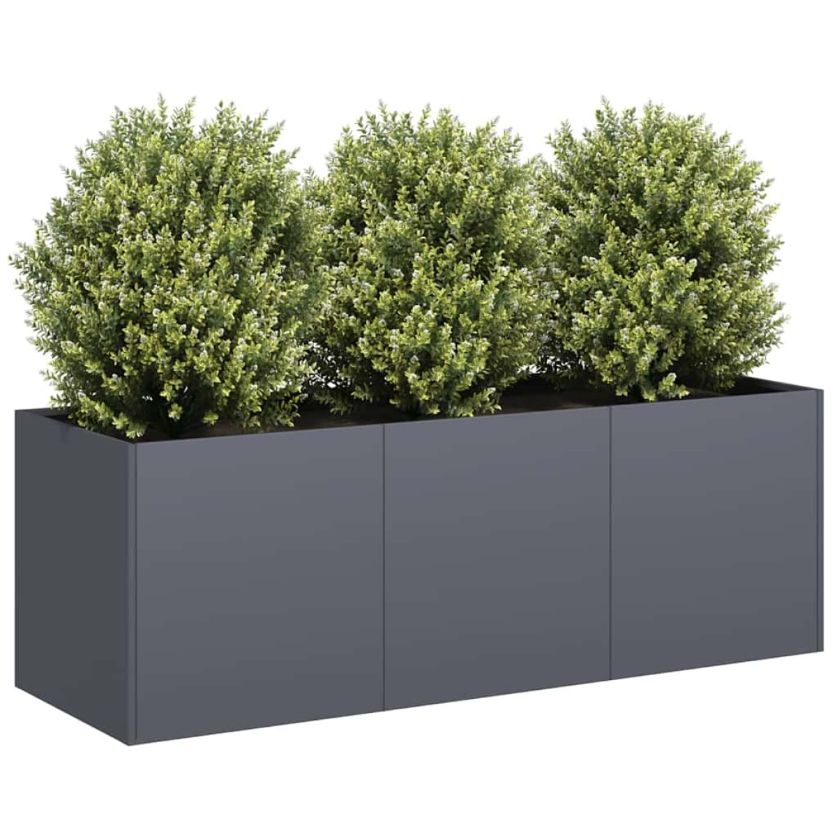 vidaXL Γλάστρα Ανθρακί 120x40x40 εκ. από Ατσάλι Ψυχρής Έλασης