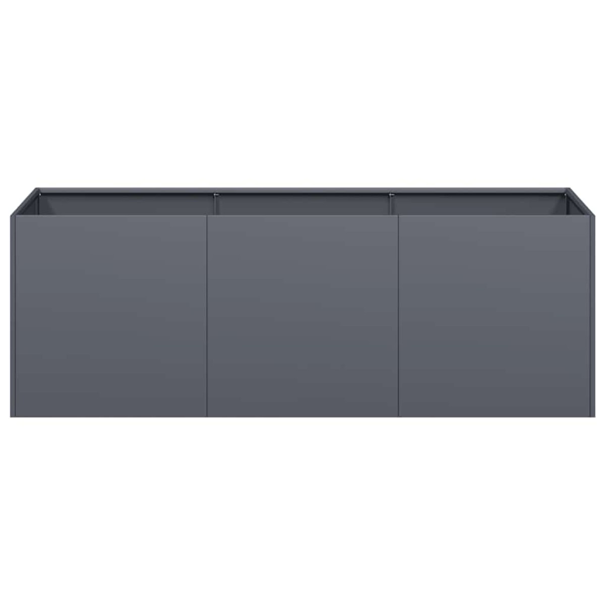 vidaXL Γλάστρα Ανθρακί 120x40x40 εκ. από Ατσάλι Ψυχρής Έλασης