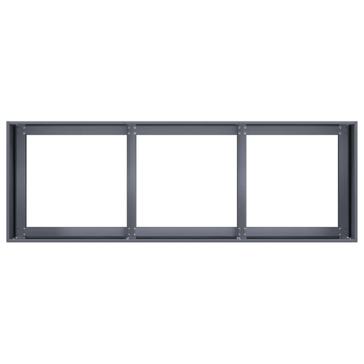 vidaXL Γλάστρα Ανθρακί 120x40x40 εκ. από Ατσάλι Ψυχρής Έλασης