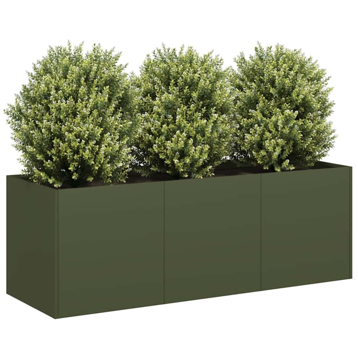 vidaXL Ζαρντινιέρα Λαδί 120x40x40 εκ. από Χάλυβα Ψυχρής Έλασης