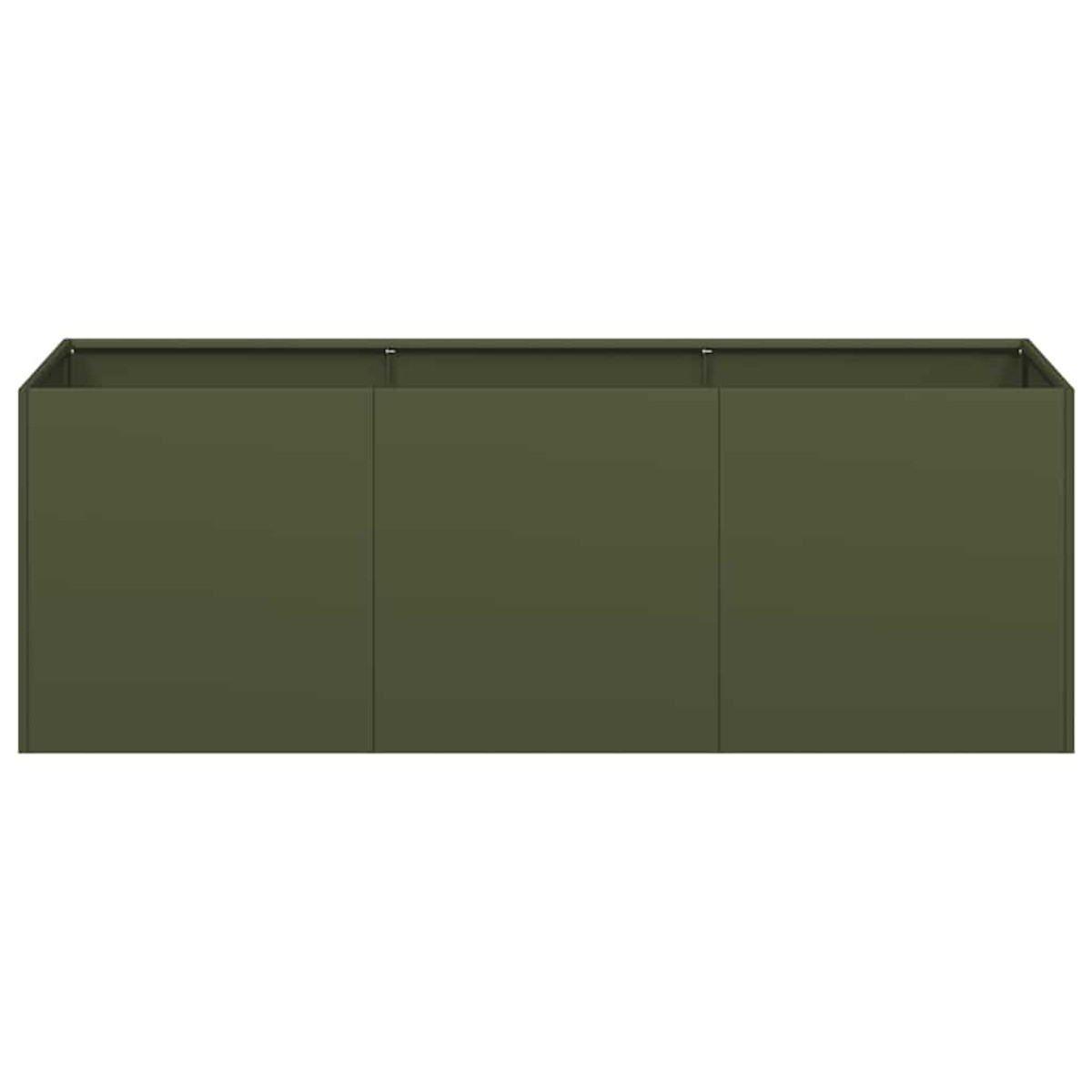 vidaXL Ζαρντινιέρα Λαδί 120x40x40 εκ. από Χάλυβα Ψυχρής Έλασης