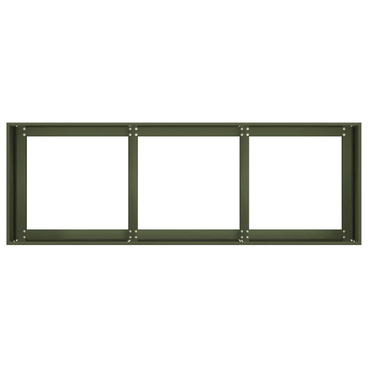 vidaXL Ζαρντινιέρα Λαδί 120x40x40 εκ. από Χάλυβα Ψυχρής Έλασης