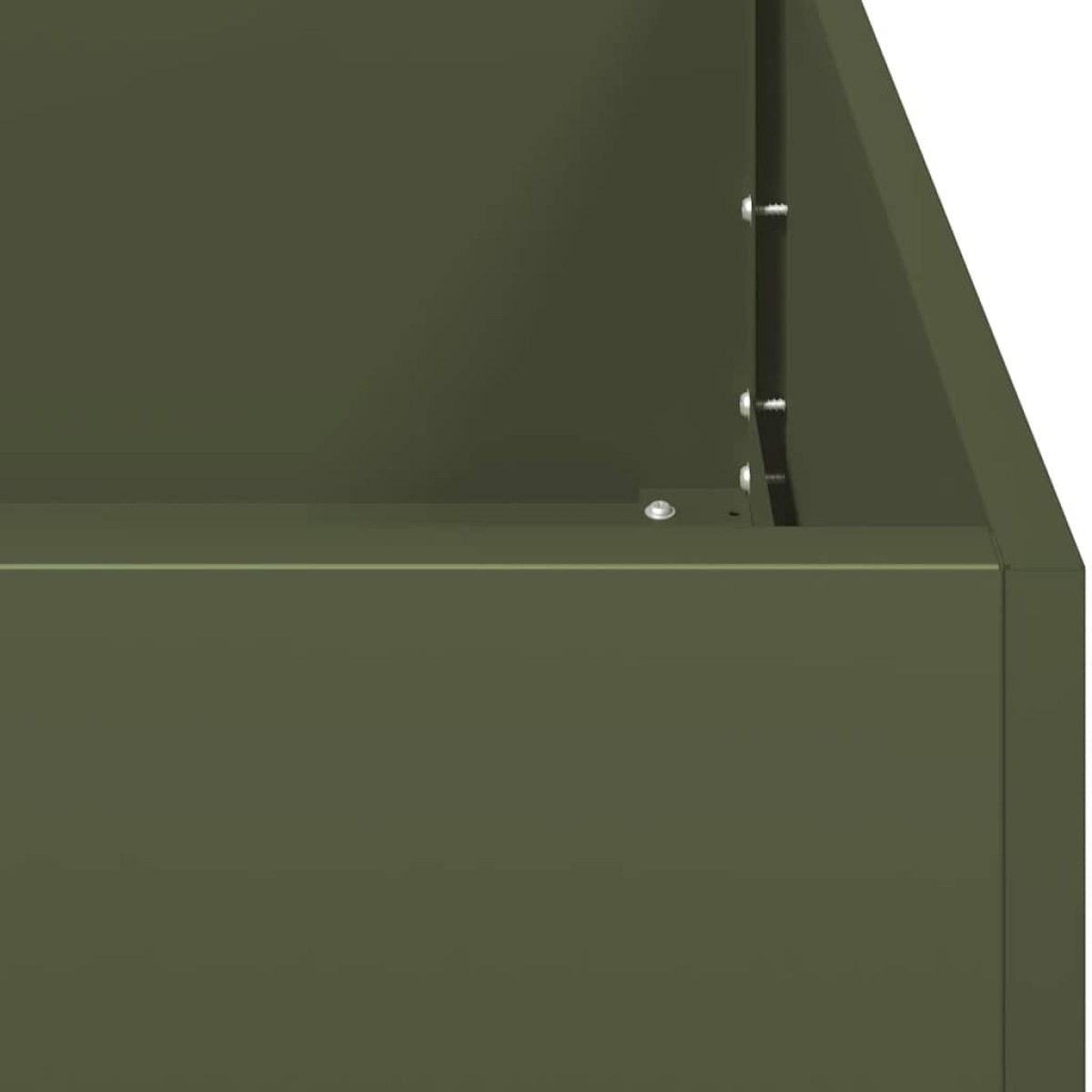 vidaXL Ζαρντινιέρα Λαδί 120x40x40 εκ. από Χάλυβα Ψυχρής Έλασης