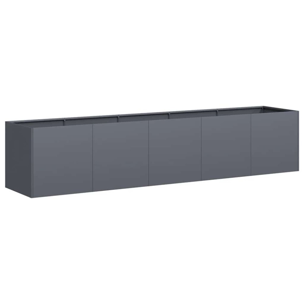 vidaXL Γλάστρα Ανθρακί 200x40x40 εκ. από Ατσάλι Ψυχρής Έλασης