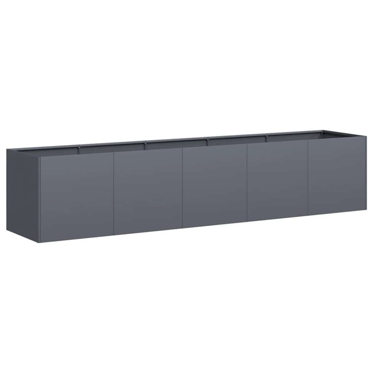 vidaXL Γλάστρα Ανθρακί 200x40x40 εκ. από Ατσάλι Ψυχρής Έλασης