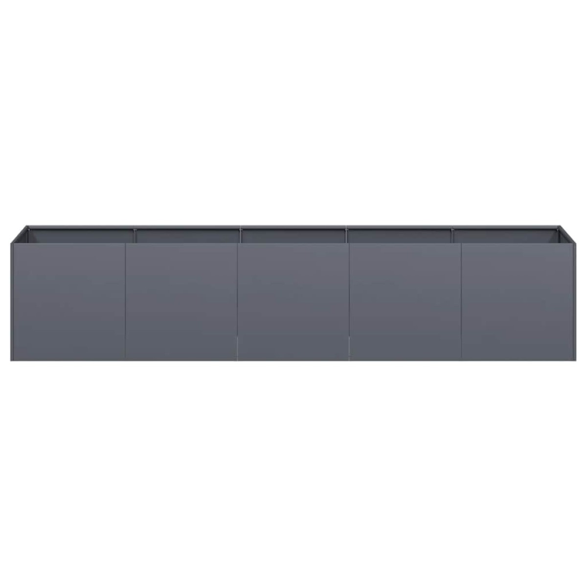 vidaXL Γλάστρα Ανθρακί 200x40x40 εκ. από Ατσάλι Ψυχρής Έλασης