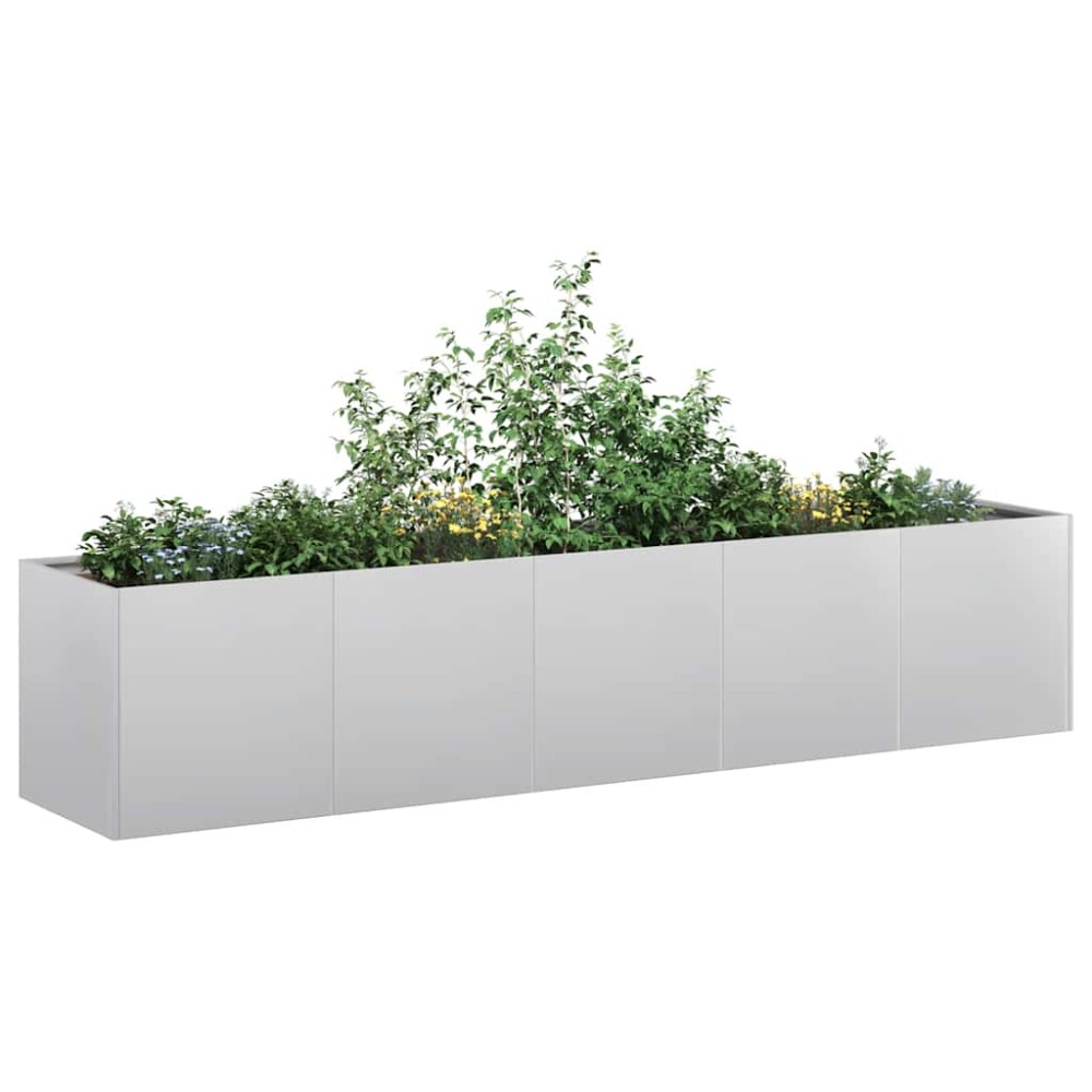 vidaXL Ζαρντινιέρα 200x40x40 εκ. από Γαλβανισμένο Ατσάλι