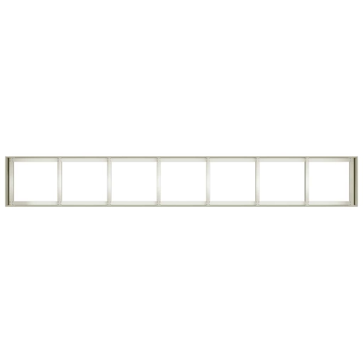 vidaXL Ζαρντινιέρα Λευκή 280x40x40 εκ. από Χάλυβα Ψυχρής Έλασης