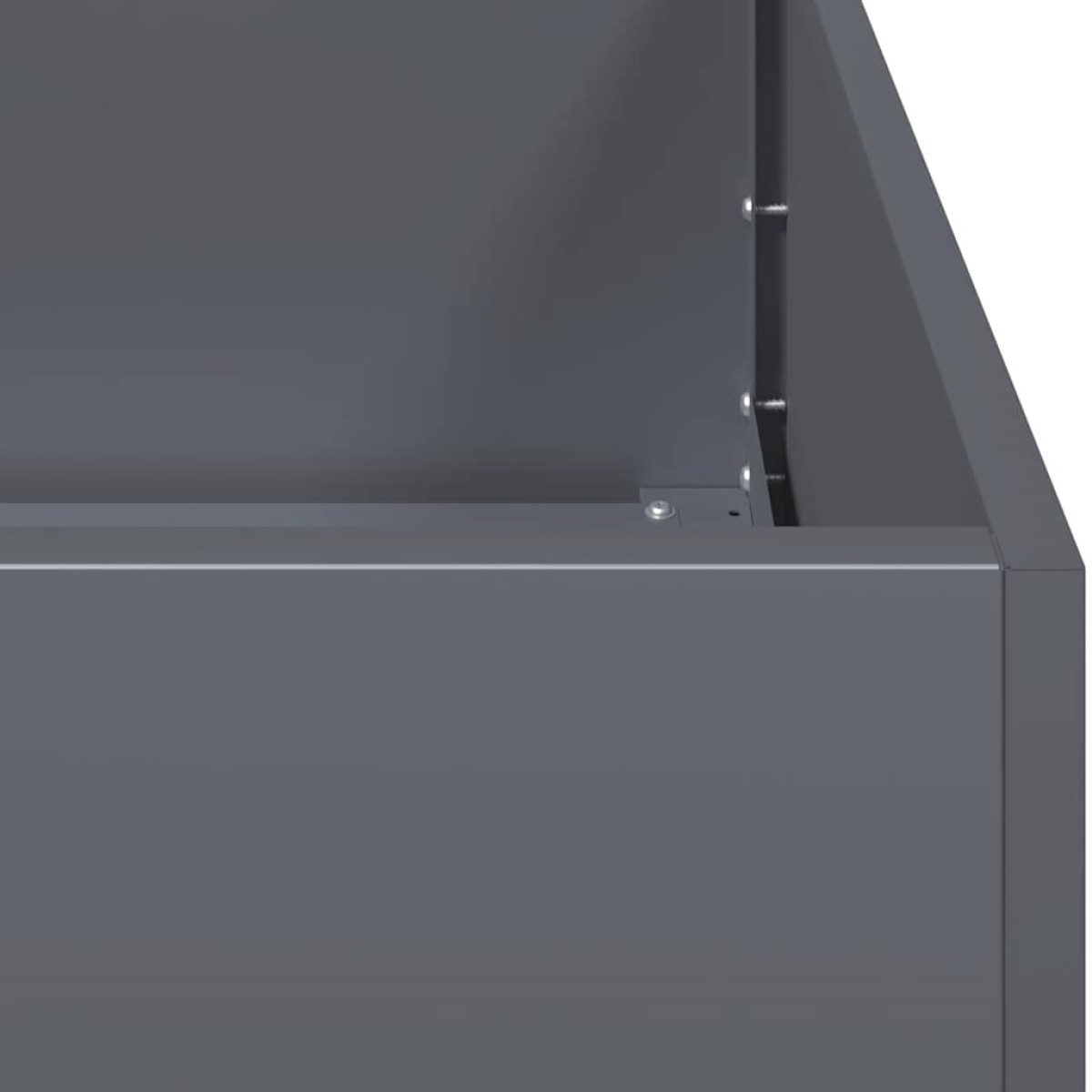 vidaXL Ζαρντινιέρα Ανθρακί 280x40x40 εκ. από Χάλυβα Ψυχρής Έλασης