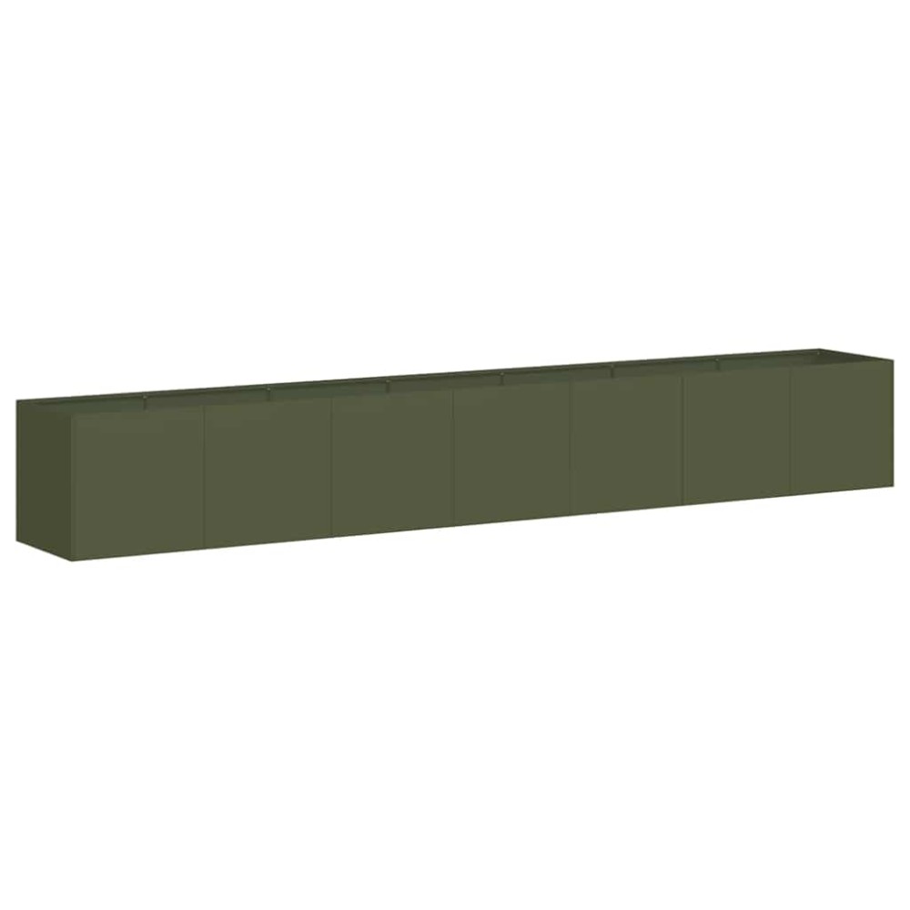 vidaXL Ζαρντινιέρα Λαδί 280x40x40 εκ. από Χάλυβα Ψυχρής Έλασης