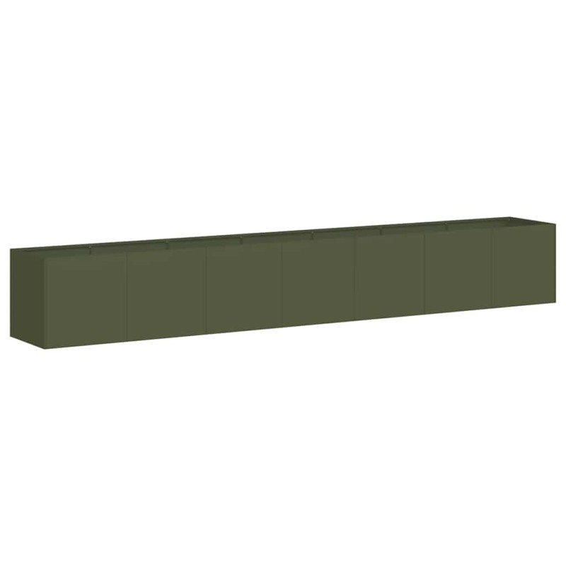 vidaXL Ζαρντινιέρα Λαδί 280x40x40 εκ. από Χάλυβα Ψυχρής Έλασης