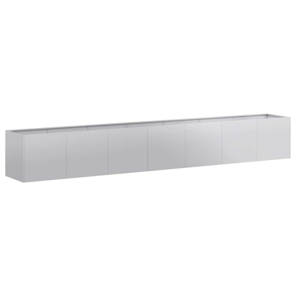 vidaXL Ζαρντινιέρα 280x40x40 εκ. από Γαλβανισμένο Ατσάλι