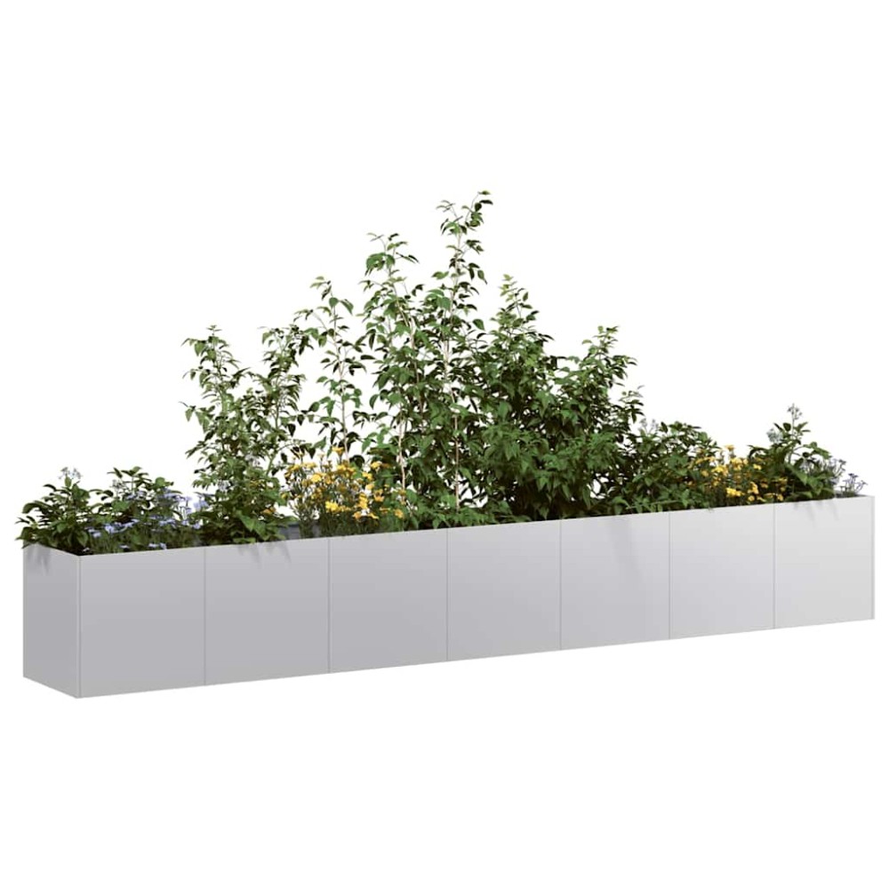 vidaXL Ζαρντινιέρα 280x40x40 εκ. από Γαλβανισμένο Ατσάλι