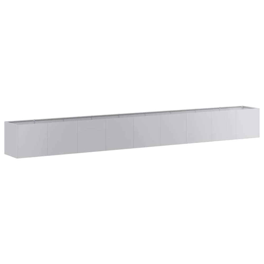 vidaXL Ζαρντινιέρα 360x40x40 εκ. από Γαλβανισμένο Ατσάλι