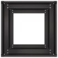 vidaXL Ζαρντινιέρα Μαύρη 40x40x80 εκ. από Χάλυβα Ψυχρής Έλασης