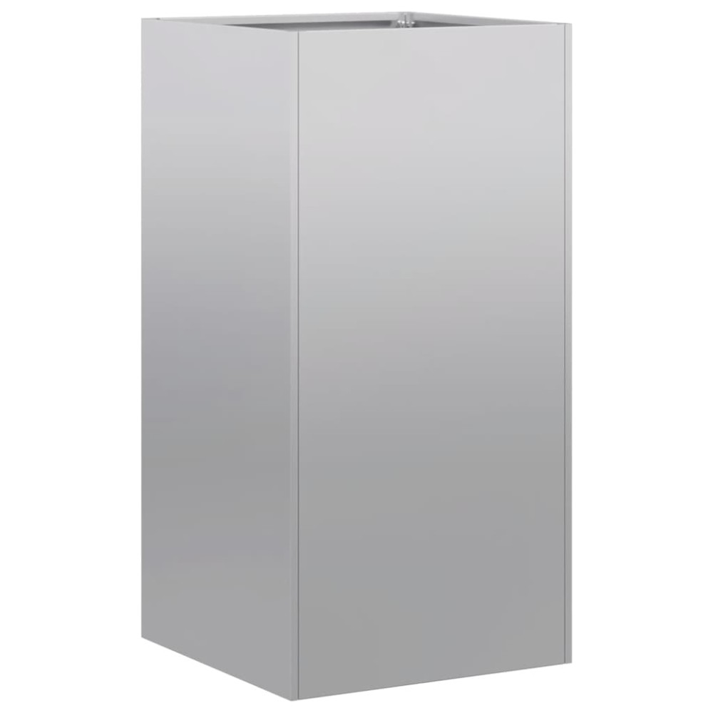 vidaXL Ζαρντινιέρα 40x40x80 εκ. από Γαλβανισμένο Ατσάλι