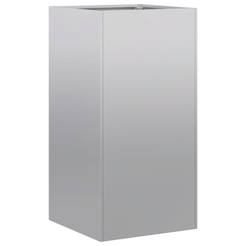 vidaXL Ζαρντινιέρα 40x40x80 εκ. από Γαλβανισμένο Ατσάλι