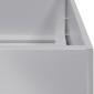 vidaXL Ζαρντινιέρα 40x40x80 εκ. από Γαλβανισμένο Ατσάλι