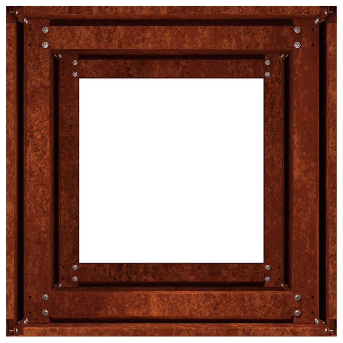 vidaXL Ζαρντινιέρα Σκουριασμένο 40x40x80εκ. Ατσάλι Σκληρυθέν στον Αέρα