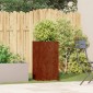 vidaXL Ζαρντινιέρα Σκουριασμένο 40x40x80εκ. Ατσάλι Σκληρυθέν στον Αέρα