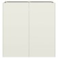vidaXL Ζαρντινιέρα Λευκή 80x40x80 εκ. από Χάλυβα Ψυχρής Έλασης